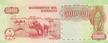 Angola, 500.000 Kwanzas, 1991, ... 