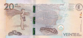 Colombia, 20.000 Pesos, 2015, UNC, ... 