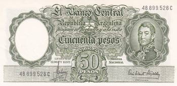 Argentina, 50 Pesos, 1958/1968, ... 