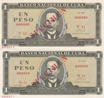 Cuba, 1 Peso, 1968/1969, UNC, ... 