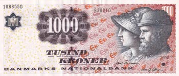 Denmark, 1.000 Kroner, 2004/2008, ... 
