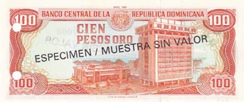 Dominican Republic, 100 Pesos Oro, ... 