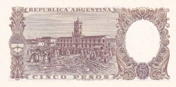 Argentina, 5 Pesos, 1960/1962, ... 