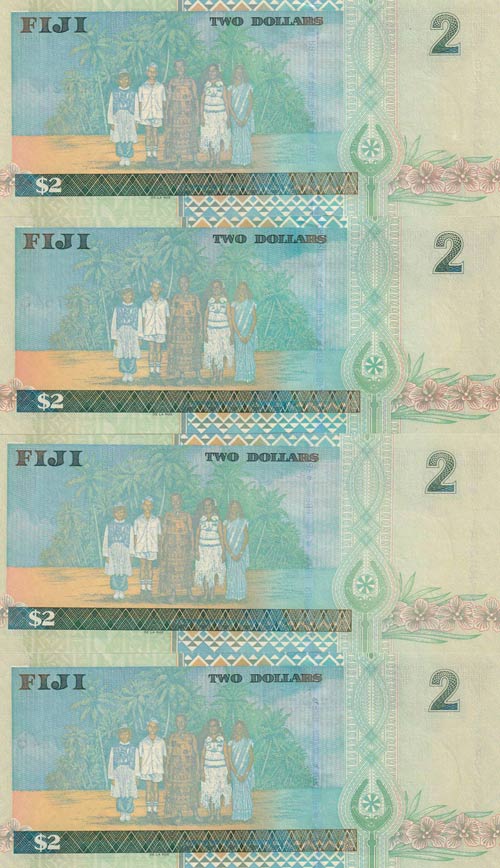 Fiji, 2 Dollars, 2002, UNC, p104a, ... 