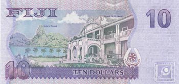 Fiji, 10 Dollars, 2007/2012, UNC, ... 