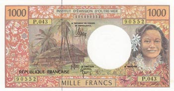 French Pacific Territories, 1.000 ... 