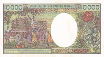 Gabon, 10.000 Francs, 1991, UNC, ... 