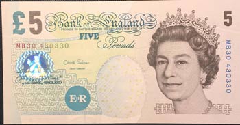 Great Britain, 5 Pounds, 2012, ... 