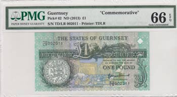 Guernsey, 1 Pound, 2013, UNC, p62