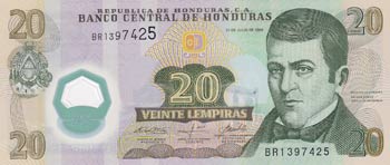 Honduras, 20 Lempiras, 2008, UNC, ... 