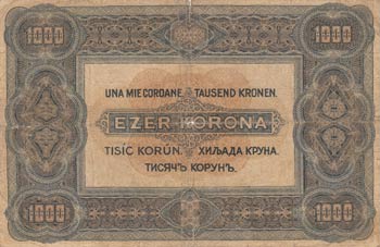 Hungary, 1.000 Korona, 1920, POOR, ... 