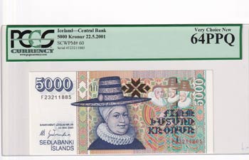 Iceland, 5.000 Kronur, 2001, UNC, ... 
