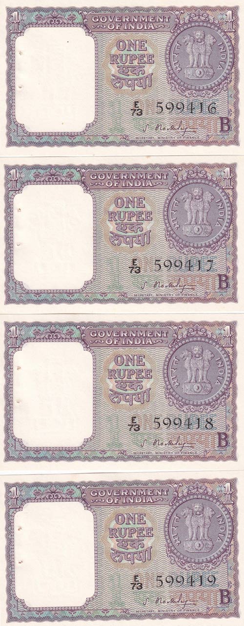 India, 1 Rupee, 1965, UNC, p76c, ... 