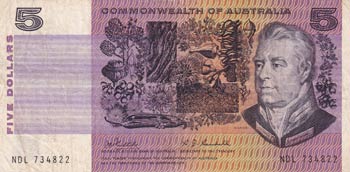 Australia, 5 Dollars, 1969, VF, ... 