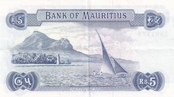 Mauritius, 5 Rupees, 1967, XF, ... 