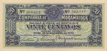 Mozambique, 20 Centavos, 1933, ... 