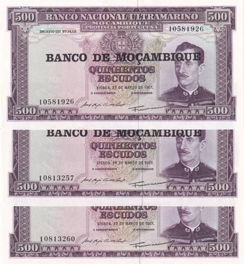Mozambique, 500 Escudos, 1967, ... 