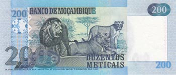 Mozambique, 200 Meticais, 2011, ... 