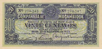 Mozambique, 20 Centavos, 1933, ... 