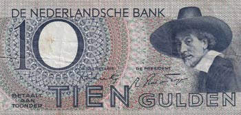 Netherlands, 10 Gulden, 1943, VF, ... 