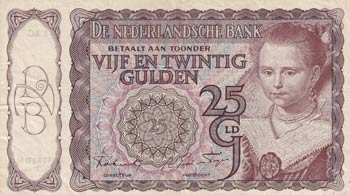 Netherlands, 25 Gulden, 1943, ... 