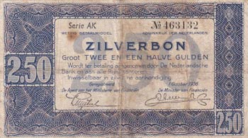 Netherlands, 2 1/2 Gulden, 1938, ... 