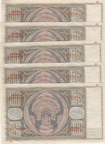 Netherlands, 100 Gulden, 1944, ... 