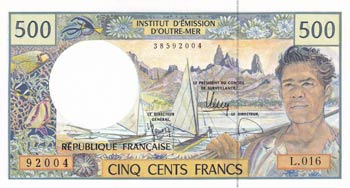 New Caledonia, 500 Francs, 1990, ... 