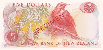 New Zealand, 5 Dollars, 1967, UNC, ... 
