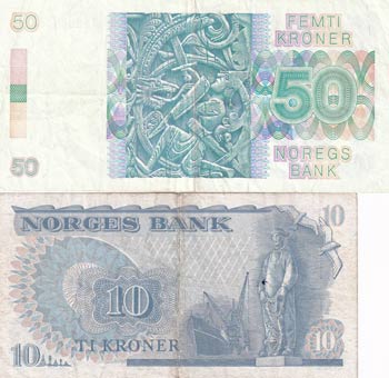 Norway, 10-50 Kroner, 1984/1993, ... 
