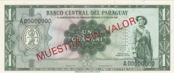 Paraguay, 1 Guarani, 1952, UNC, ... 