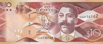 Barbados, 10 Dollars, 2017, UNC, ... 