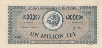 Romania, 1.000.000 Lei, 1947, ... 