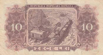 Romania, 10 Lei, 1952, VF, p88b  