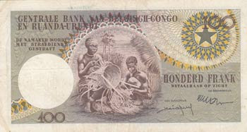 Belgian Congo, 100 Francs, 1959, ... 