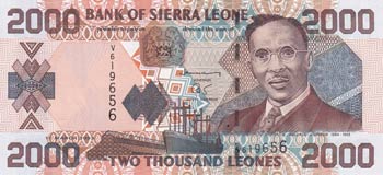 Sierra Leone, 2000 Leones, 2003, ... 