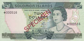 Solomon Islands, 2 Dollars, 1977, ... 