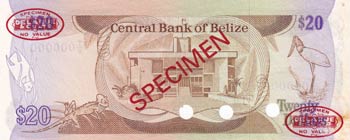 Belize, 20 Dollars, 1986, UNC, ... 