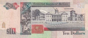Belize, 10 Dollars, 1996, VF, p59 ... 