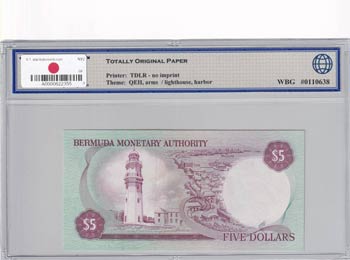 Bermuda, 5 Dollars, 1981, UNC, ... 