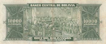 Bolivia, 10.000 Bolivianos, 1945, ... 
