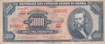 Brazil, 5.000 Cruzeiros, 1964, VF, ... 