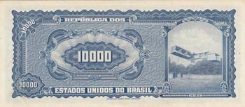 Brazil, 10 Cruzeiros Novos on ... 