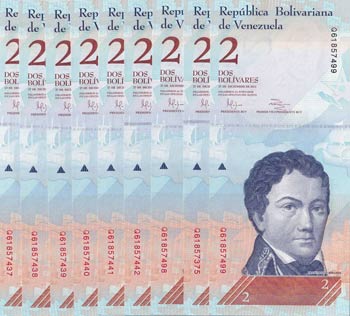 Venezuela, 2 Bolívares, 2012, ... 
