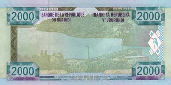 Burundi, 2.000 Francs, 2008, UNC, ... 