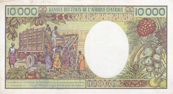 Cameroun, 10.000 Francs, ... 