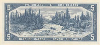 Canada, 5 Dollars, 1954, AUNC, ... 