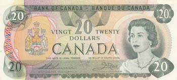 Canada, 20 Dollars, 1979, XF(+), ... 