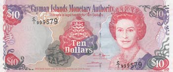 Cayman Islands, 10 Dollars, 2006, ... 