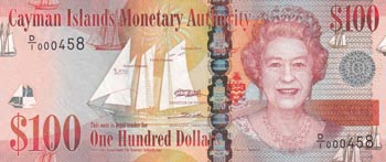 Cayman Islands, 100 Dollars, 2010, ... 